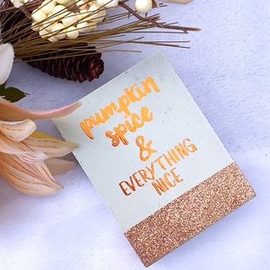 Glittery Fall Sign